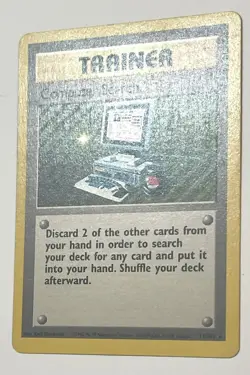 Computer Search 71/102 Rare Base Set Unlimited Pokemon Trainer Card LP+ - Image 2
