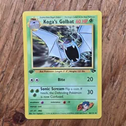 🔥Koga’s Golbat Pokemon Card 46/132 Gym Challenge 1st Edition Non-Holo -LP - Image 1