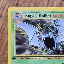 🔥Koga’s Golbat Pokemon Card 46/132 Gym Challenge 1st Edition Non-Holo -LP - Image 2