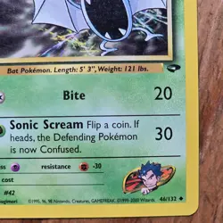 🔥Koga’s Golbat Pokemon Card 46/132 Gym Challenge 1st Edition Non-Holo -LP - Image 4