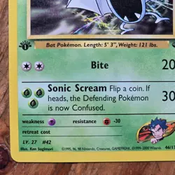 🔥Koga’s Golbat Pokemon Card 46/132 Gym Challenge 1st Edition Non-Holo -LP - Image 5