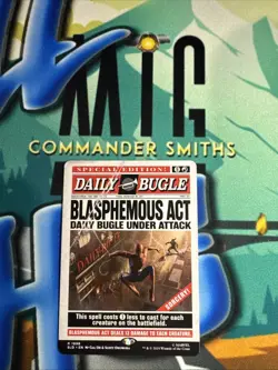 Blasphemous Act 🔥 Borderless NonFOIL 🔥 MTG Marvel 1998 Spider-Man Secret Lair - Image 1