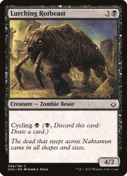 Lurching Rotbeast 4x FOIL HOU MTG Hour of Devastation Common MINT black - Image 1