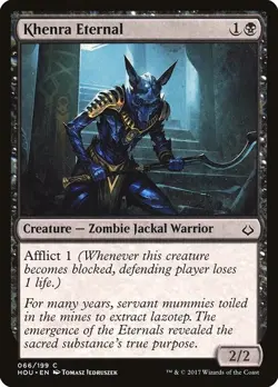 Khenra Eternal 4x FOIL HOU MTG Hour of Devastation Common MINT black - Image 1