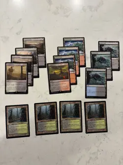 Magic the Gathering MTG Tainted Lands 15 Cards - Image 1