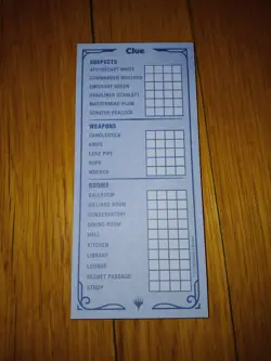 MTG: Ravnica Clue Edition, Replacement Score cards only (read description) - Image 1