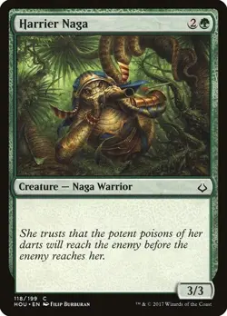 Harrier Naga 4x FOIL HOU MTG Hour of Devastation Common MINT green - Image 1