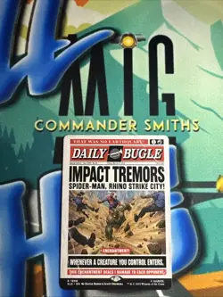 Impact Tremors 🔥 Borderless NonFOIL 🔥 MTG Marvel 1999 Spider-Man Secret Lair - Image 1