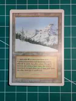 MTG Magic the Gathering Taiga Dual Land Revised Edition Rare Card 2 - Image 1