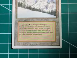 MTG Magic the Gathering Taiga Dual Land Revised Edition Rare Card 2 - Image 3