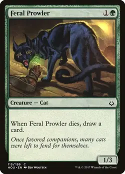 Feral Prowler 4x FOIL HOU MTG Hour of Devastation Common MINT green - Image 1