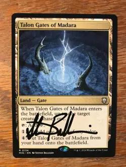 Magic the Gathering MTG Talon Gates of Madara Commander signed NM - Image 1