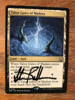 Magic the Gathering MTG Talon Gates of Madara Commander signed NM - Image 2