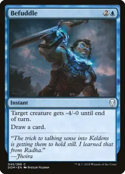 Befuddle 45 DOM MTG Blue Common Instant Draw 2018 Yelinov EN NM - Image 1