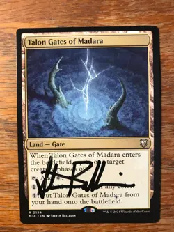 Magic the Gathering MTG Talon Gates of Madara Commander signed NM - Image 1