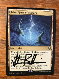 Magic the Gathering MTG Talon Gates of Madara Commander signed NM - Image 2