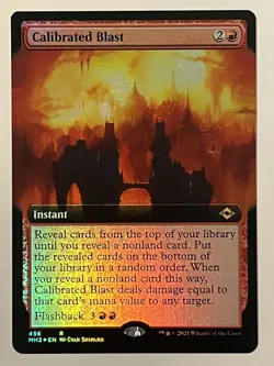 Calibrated Blast (Extended Art) Modern Horizons 2 Foil MTG NM - Image 1