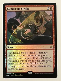 Sundering Stroke Throne of Eldraine Foil MTG NM - Image 1