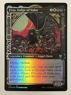 Firja, Judge of Valor (Showcase) Kaldheim Foil MTG NM - Image 1