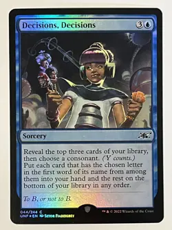 Decisions, Decisions Unfinity Foil MTG NM - Image 1