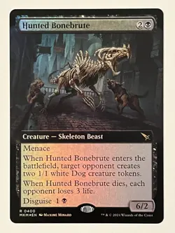 Hunted Bonebrute (Extended Art) Murders at Karlov Manor Foil MTG NM - Image 1