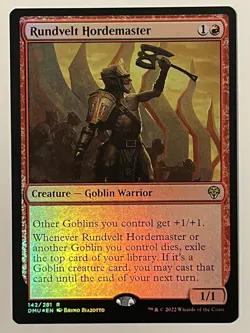 Rundvelt Hordemaster Dominaria United Foil MTG NM - Image 1
