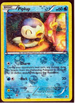2013 PIPLUP RC6/RC25 Legendary Treasures Pokemon Radiant Collection HOLO (P11) - Image 1