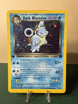 Pokemon Dark Blastoise Holo Rare 3/82 1st Edition Team Rocket - Image 1