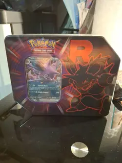 Pokemon Destined Rivals Team Rockets Nidoking EX Tin - FACTORY SEALED! - Image 1