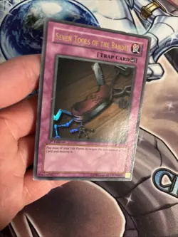 (39) Yugioh Seven Tools of the Bandit MRD-129 Ultra Rare 1st Ed HP/DMG - Image 2