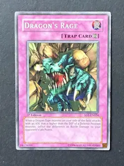 Dragon's Rage - SD1-EN024 1st Edition - YuGiOh-LP - Image 2