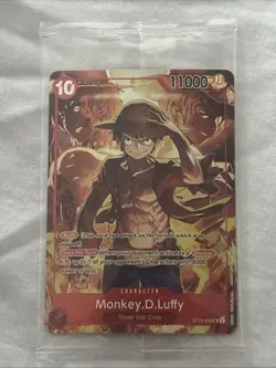 One Piece Treasure Booster Promo Card Monkey D Luffy ST10-006 Alternate Art - Image 1