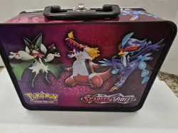 Pokemon Charizard Empty Storage Tin Chest TCG Inc Stickers and Small Card Folder - Image 2