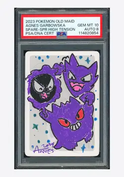 Pokemon PSA10 AUTO8 Spare Card Agnes Garbowska Signed 2023 Old Maid Japanese - Image 1