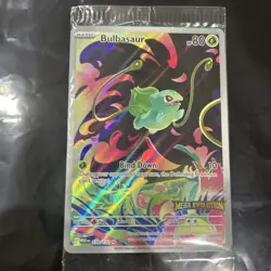 Pokemon TCG Mega Evolutions Stamped Promo Card - Bulbasaur 133/132 - NM - SEALED - Image 2