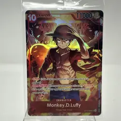 Sealed Promo One Piece CARD Treasure Booster Monkey.D.Luffy ST10-006 SR NEW - Image 1