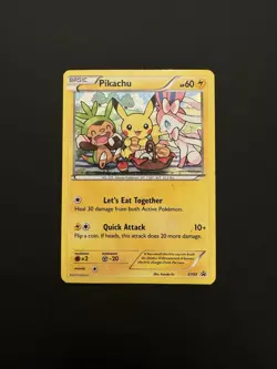 Pokemon Black Star Promo Card Pikachu XY95 Sylveon Chespin Rare - Image 1
