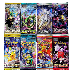 8X Pokemon Cards Booster Pack Lot AUTHENTIC, UNWEIGHED SWSH&SV NEW SEALED KOREAN - Image 1