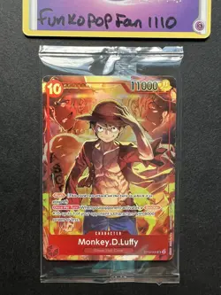 Sealed Monkey D Luffy ST10-006 SR Promo Card One Piece Treasure Booster - Image 1