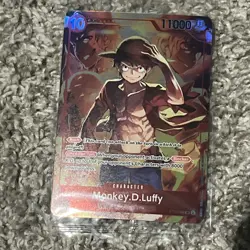 Sealed Promo One Piece CARD Treasure Booster Monkey.D.Luffy ST10-006 SR SEALED - Image 1