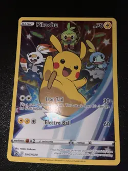 Pikachu SWSH020 SWSH: Sword & Shield Promo Cards Holo - Image 1