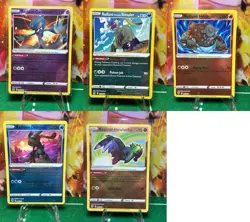 Lot Of 5 Radiant Sword And Shield Pokemon Cards - Image 1