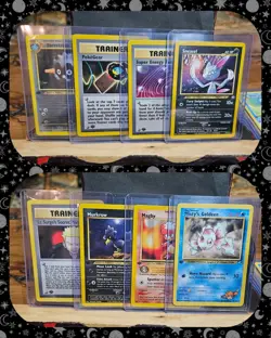 Pokemon Lot of 8 Vintage 1st Edition Cards M-NM Unplayed Neo & Gym Series NHolo. - Image 1