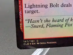 Lightning Bolt Commander Legends: Battle for Baldur's Gate Foil - Image 2