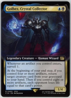 MtG FIN Golbez, Crystal Collector #490 Extended Art Non-Foil - Image 1
