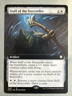 MTG / Staff of the Storyteller / ONC / #48 / Regular (Extended Art) / Rare / NM - Image 1