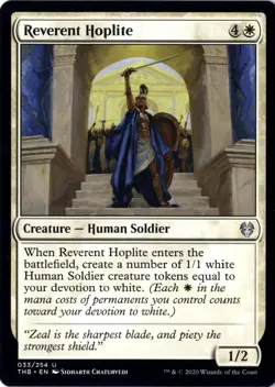 Reverent Hoplite NM/M* Theros Beyond Death ENGLISH 033/254 mtg-UnltdCards - Image 1