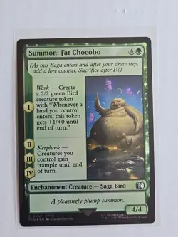 Summon: Fat Chocobo (Foil) - Final Fantasy - NM - MTG Magic - Common - Creature - Image 1