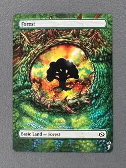 Forest MTG Tarkir: Dragonstorm Hand Painted Borderless Extended Altered Full Art - Image 1