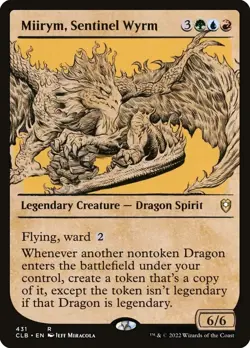 MTG *FOIL* MIIRYM, SENTINEL WYRM SHOWCASE Battle for Baldur's Gate NM/M!! - Image 1